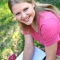 Smiling Girl with Journal